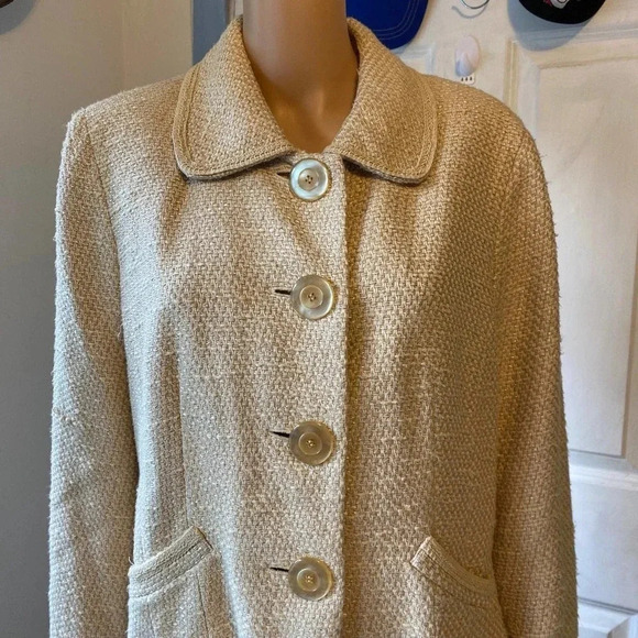 Vintage Talbots Button Down Blazer/Jacket Women Size 14 - Picture 5 of 7